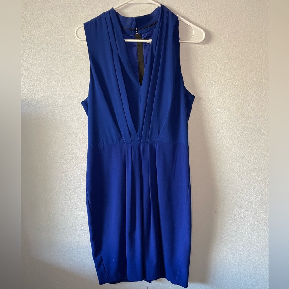 Size 10 H&M Blue Midi Cocktail Dress